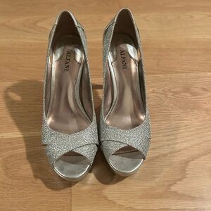 Silver shoes - worn once for my wedding